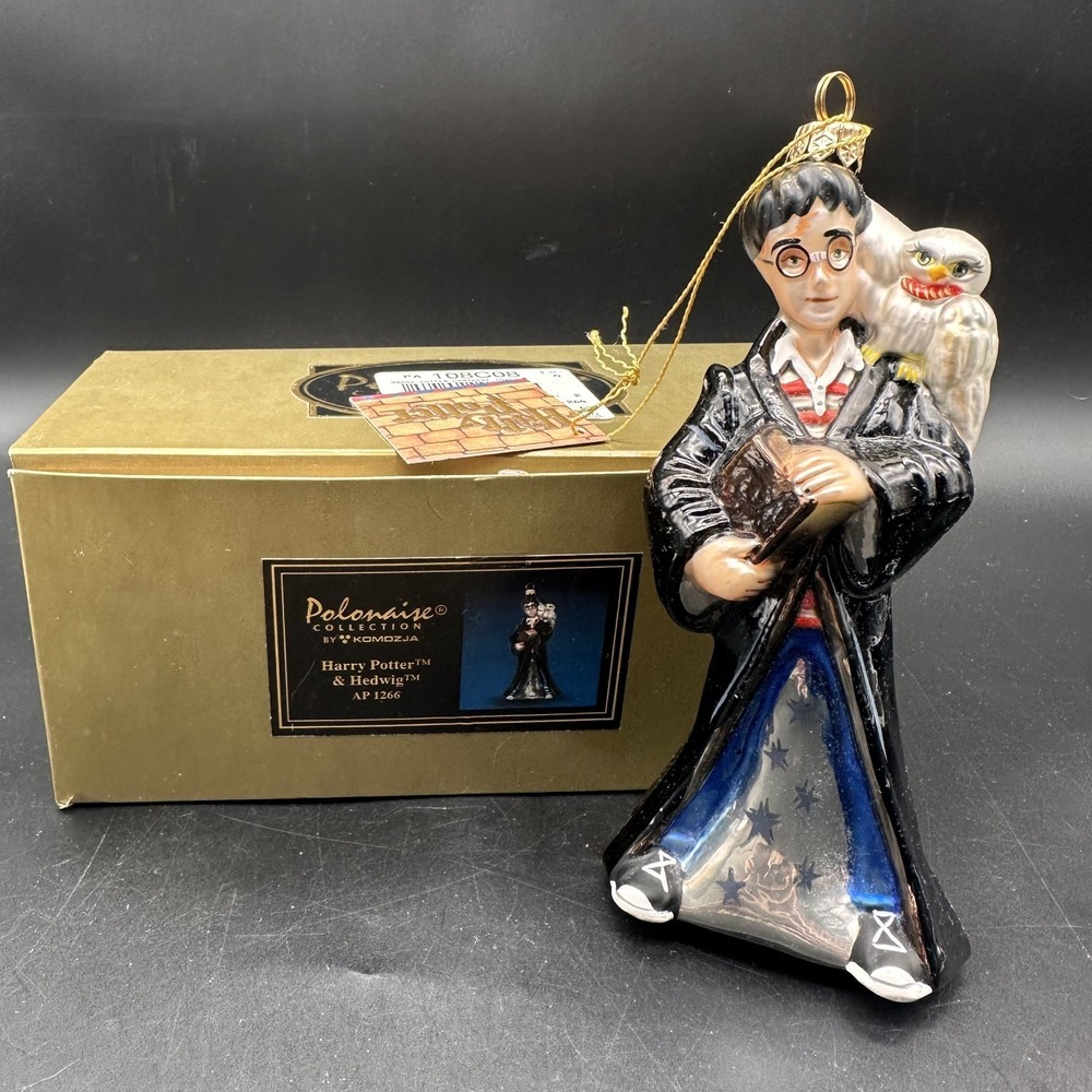 POLONAISE‎ KURT ADLER HARRY POTTER & HEDWIG ORNAMENT AP1266 6.5"